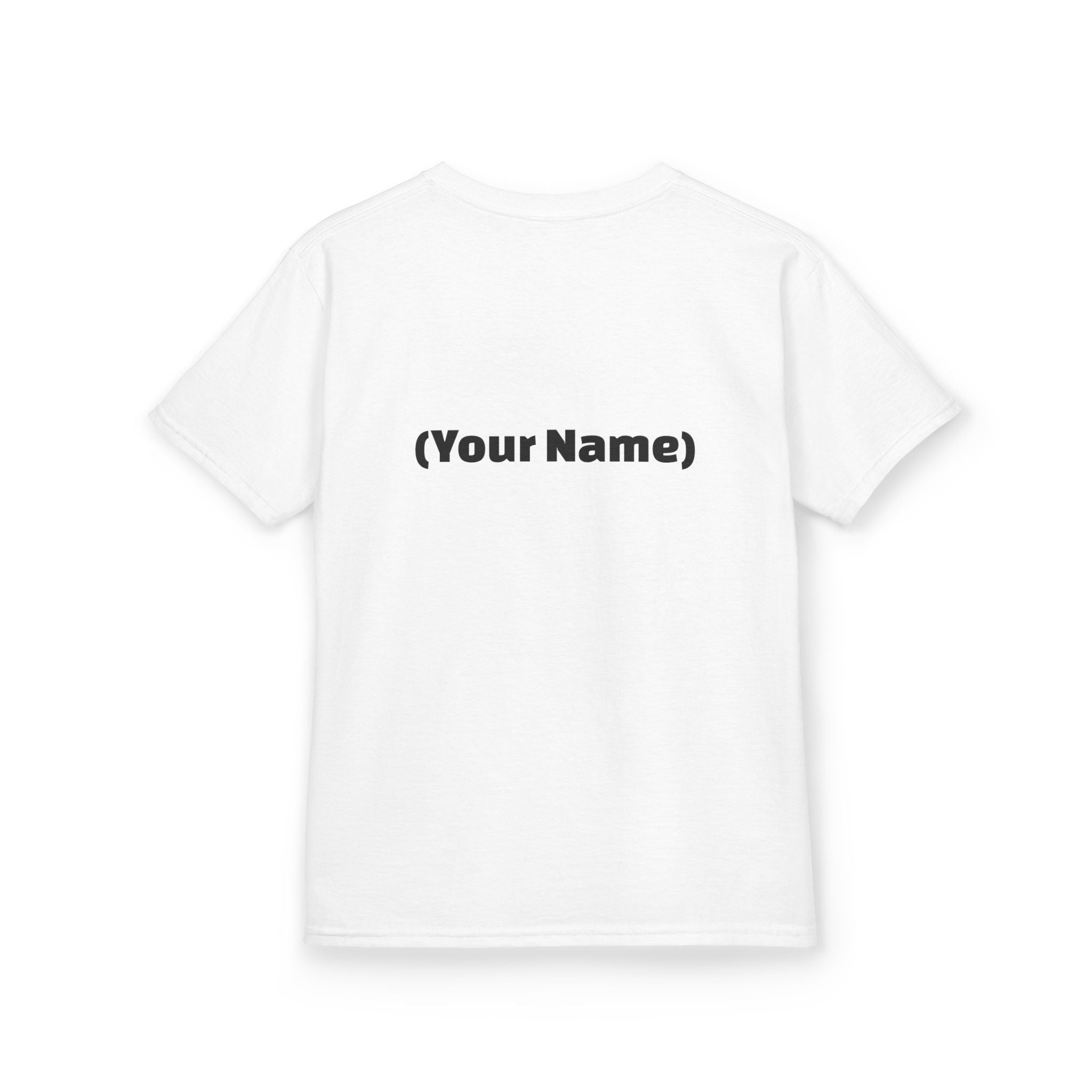 Kids Tee — "Watch Out! Queen Coming Through" Cute Black Baby Girl Design (Custom Name Back)