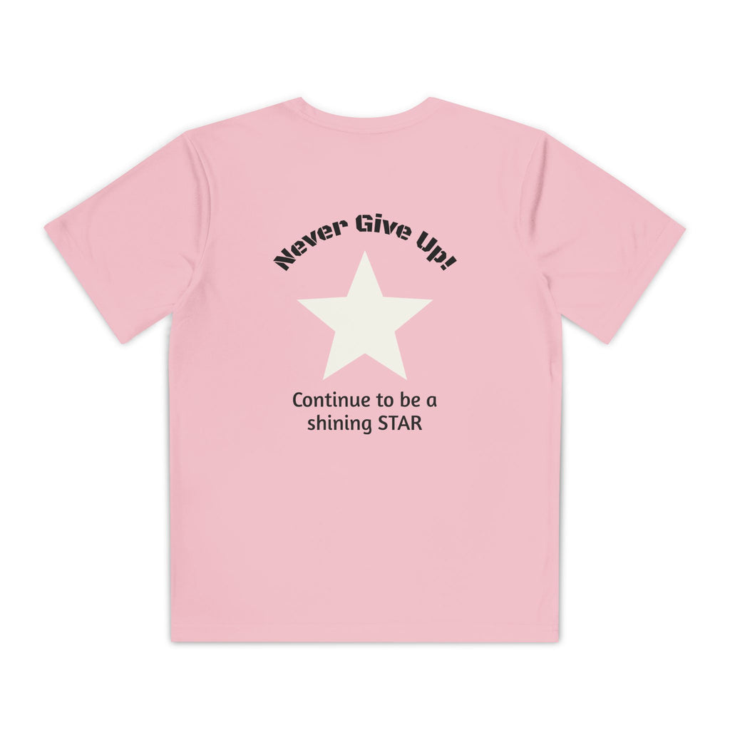 Youth Competitor Tee - 'Run Towards Your Goals' Inspirational Christian Kids Shirt (Proverbs 16:3, Never Give Up)