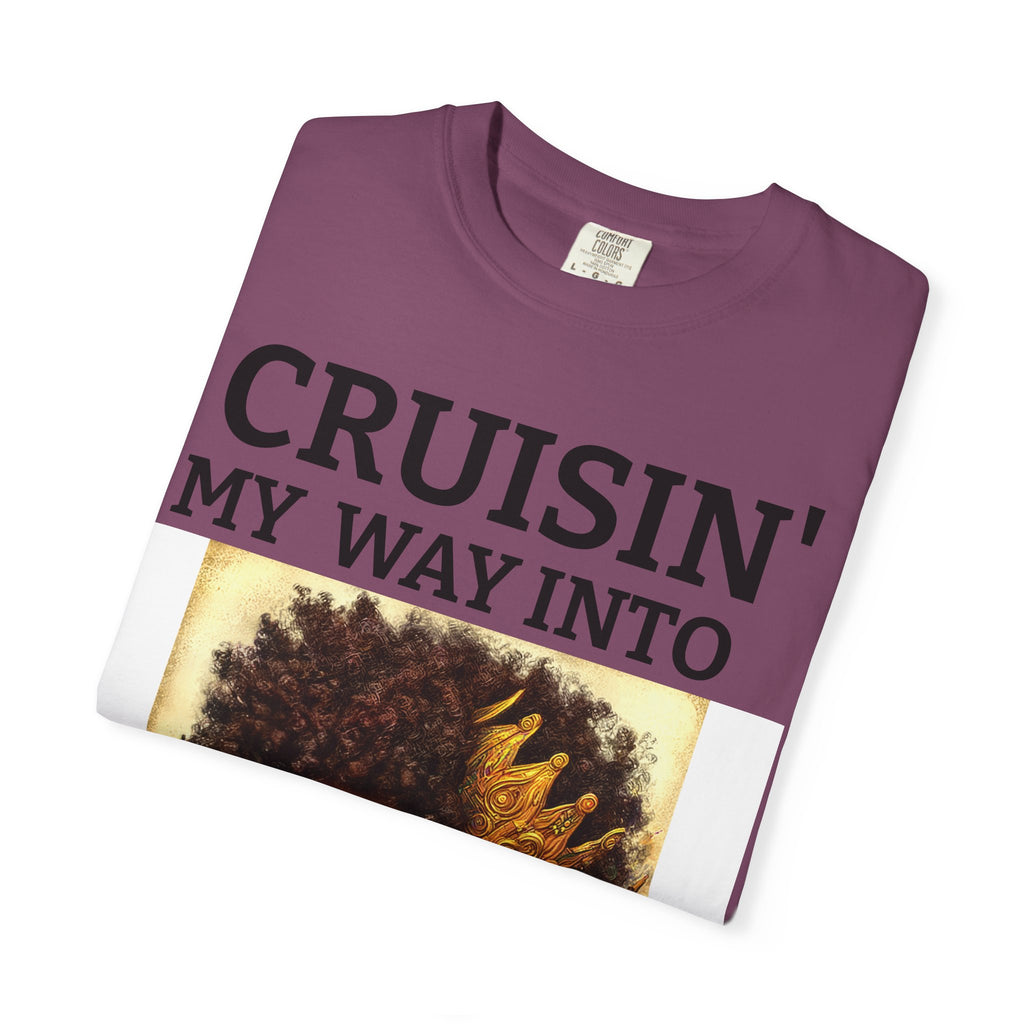 Personalized  Cruising your way to your 60's, 40's, 80's or whatever the blessing, Unisex Garment-Dyed T-shirt
