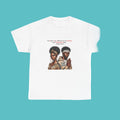 Afro Couple Prayer Tee — "The Father Loves..." Graphic Cotton T-Shirt