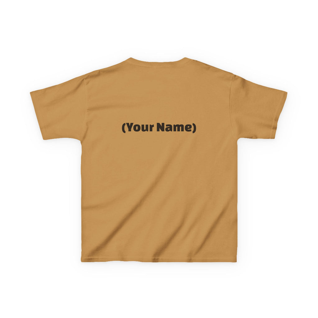 Kids Tee — "Watch Out! Queen Coming Through" Cute Black Baby Girl Design (Custom Name Back)