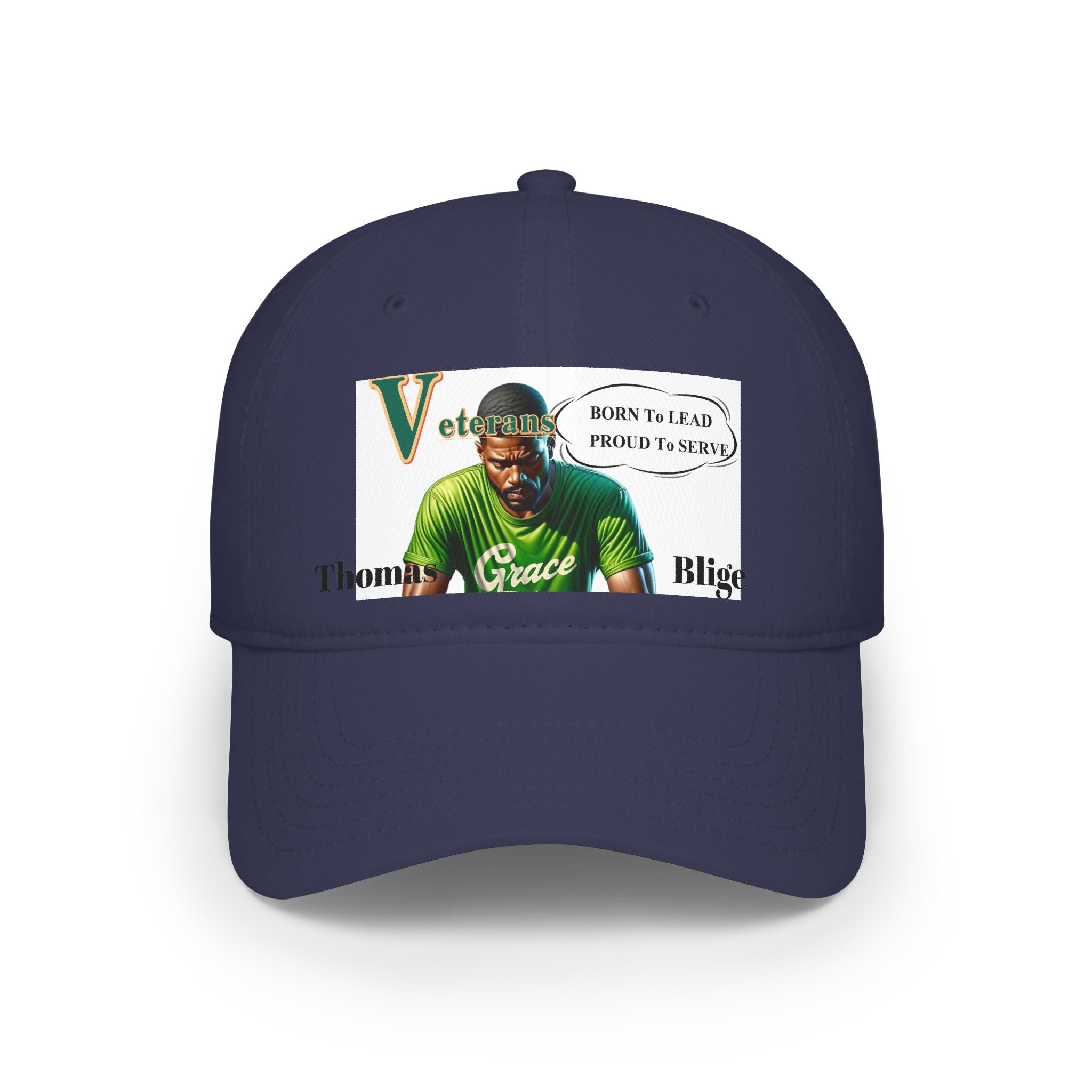 Veteran 'Born to Lead, Proud to Serve' Low Profile Baseball Cap